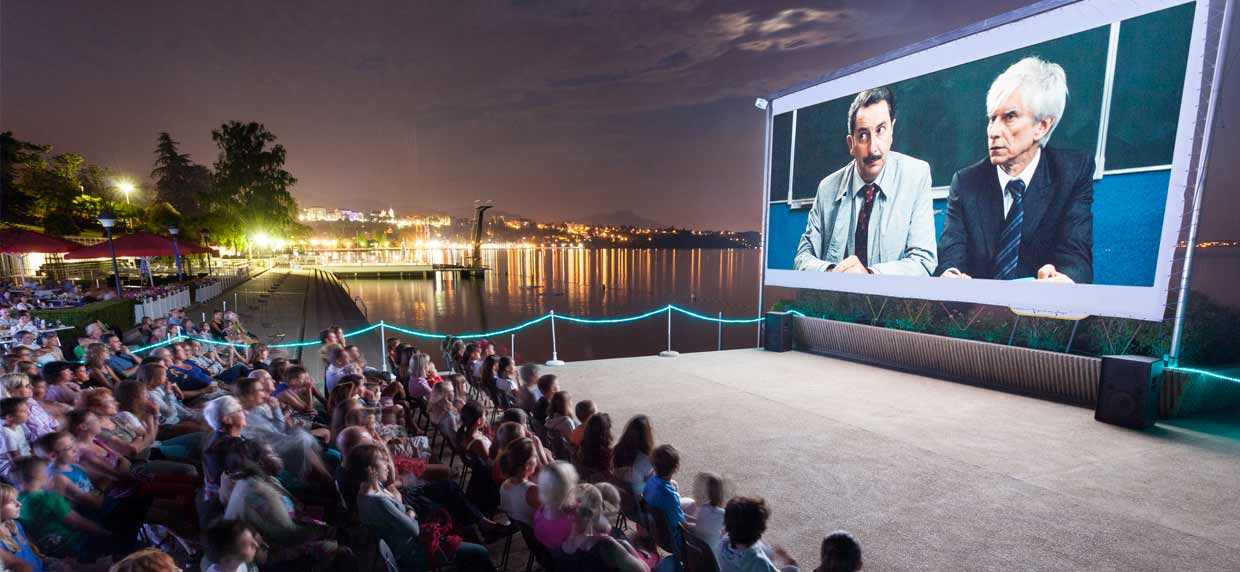 Photo de projection en plein air